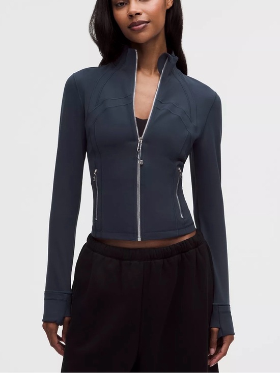 lululemon athletica Jackets & Blazers - lululemon athletica Charcoal Cropped Utility Zip Jacket